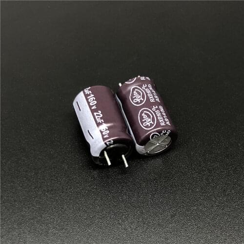 10Pcs/100Pcs 22uF 160V LELON RXB Series 10x16mm 160V22uF Long Life PSU Aluminum Electrolytic Capacitor