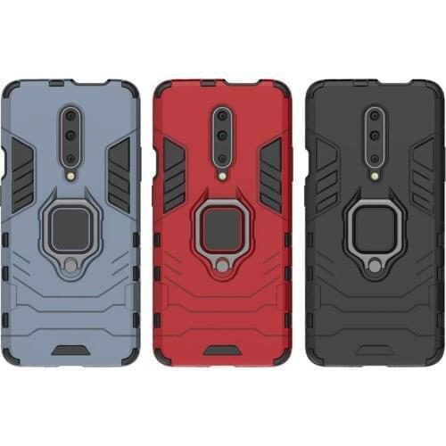 10pcs/lot Ring Car Holder Case For Oneplus 7 6T 9 Pro For One Plus 9R Nord N10 N100 N200 5G Hybrid 2 in 1 Armor Shockproof Cover