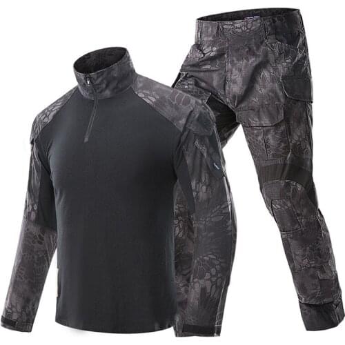 2021 Hot Camouflage Tactical Military Uniform Personality Special Forces Soldier Suit Combat Shirt Pants Tactics Permeability