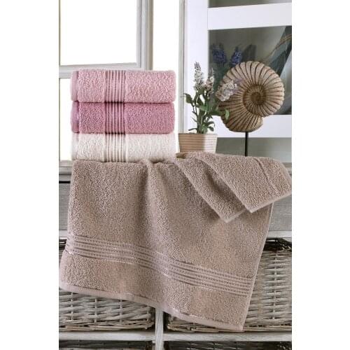4Pcs 100%Cotton Soft Hand And Face Towel 50X90 Long Fiber Yarns Fast Drying Absorbent Antibacterial Home 2021 Fashion