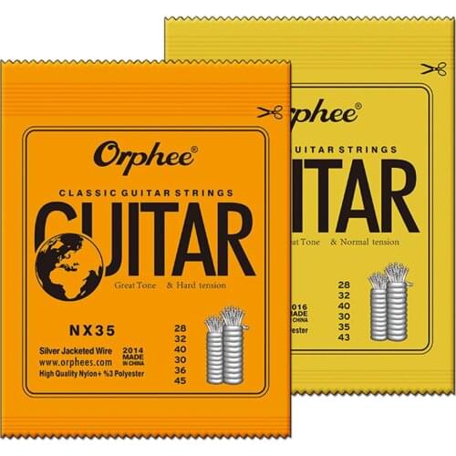 6 Pcs Classic Classical Guitar Strings Nylon and Silver Plated Wire Strings