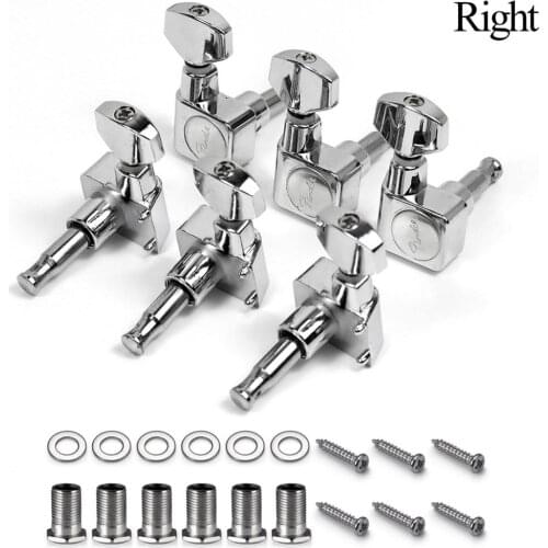 6pcs Guitar Tuning Pegs Key Tuner Machine Head Guitarra Violao Accessories Right Tuning Sealed Peg