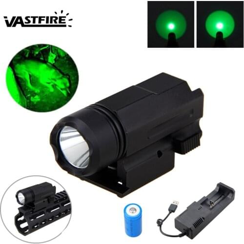 Airsoft Mini Pistol Gun Light QD Quick Detach Handgun Flashlight Tactical LED Rifle Weapon Torch for 20mm Rail Glock 17 19 18C