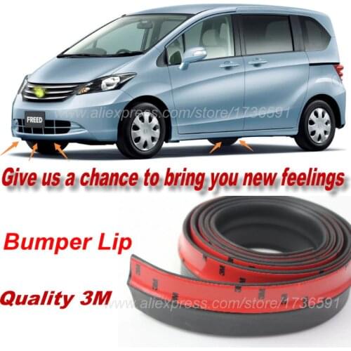 For HONDA Freed Vezel FIT Jazz City Civic JADE Car Bumper Lips Spoiler Body Kit Strip Front Tapes Body Chassis Side Protection