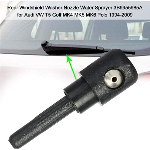 Rear Wiper Screen Washer Jet Rear Windshield Washer Nozzle Water Sprayer 3B9955985A for Audi VW T5 Golf MK4 MK5 MK6 Polo 94-2009