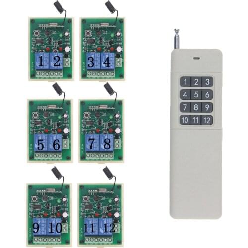 Multi-channel remote control switch DC12V 24V control LED light LED billboard canopy switch