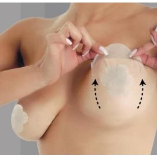 Good quality Sin Bra(1pack=6pairs)Instant Breast Lift with nipple cover as Adhesive invisible Bra accessory AS SEEN ON TV