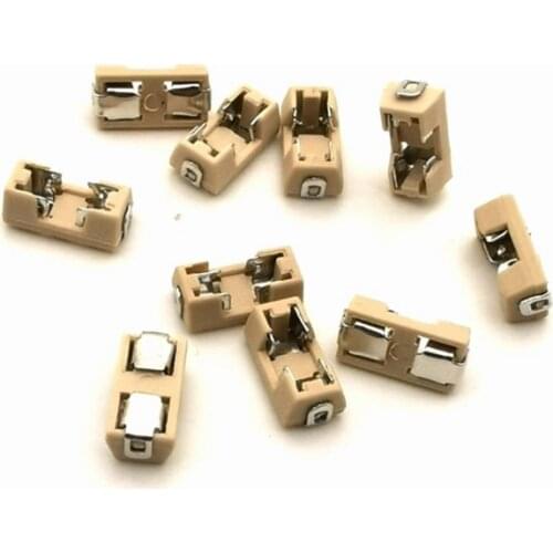10Pcs/Lot 1808 SMD Fuse Holder Fuse Base Transposon 6.1x2.69mm Temperature