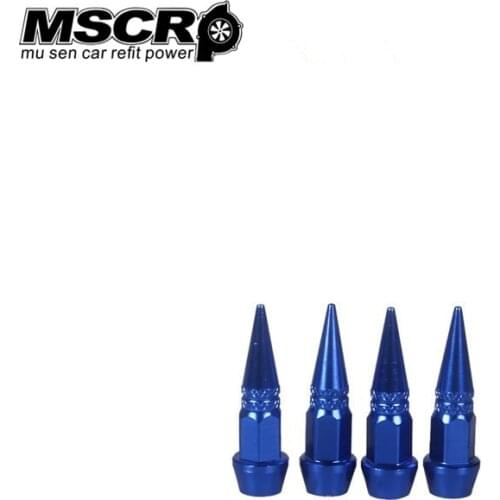 Racing Spikes 4.5CM Short 4PCS/set Auto Bicycle Car Tire Valve Cap VALVE Stem CAPS