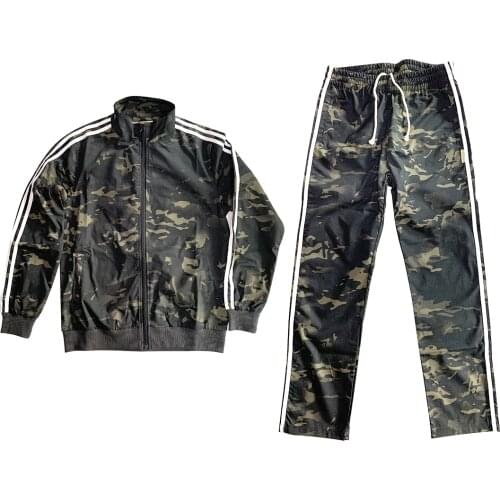 Gopnik Style Tactical Sportswear Combat Full Clothes Set For Men Women - (Flat Hem Bottom) MCBK (S M L XL XXL XXXL )