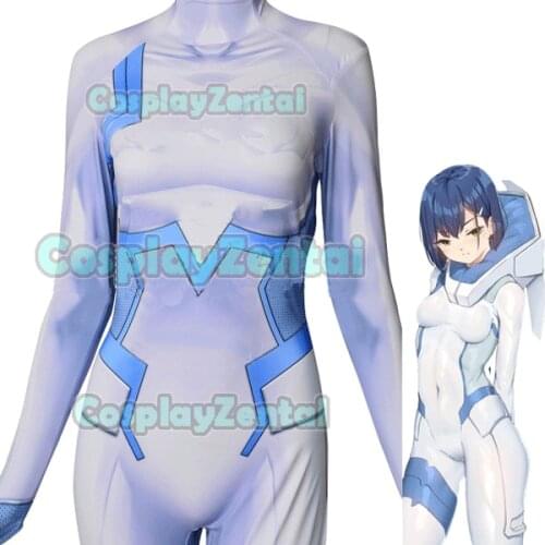 Darling in the Franxx Ichigo Cosplay Costume 3D Spandex Printing Anime Zentai Bodysuit for Halloween Party
