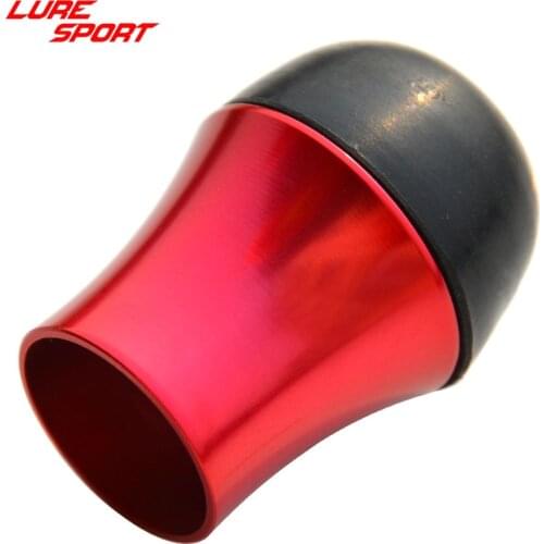 LureSport 4pcs Heavy Duty Aluminum Fighting Butt Rubber Cap Fishing Rod Building Component Fishing Pole Repair DIY Accessory
