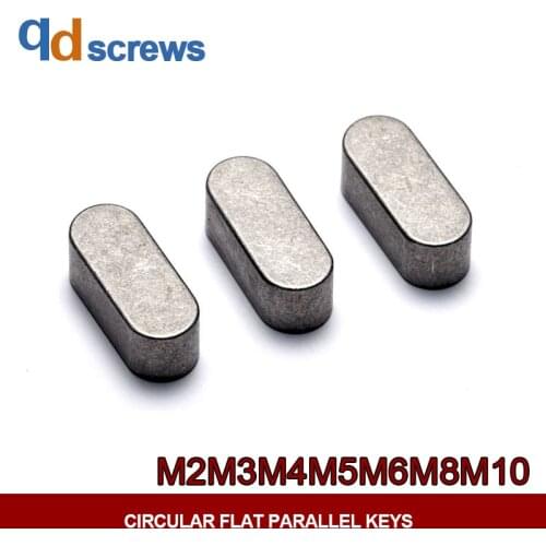 M2M3M4M5M6M8M10 Circular flat key Material Parallel Keys S45C DIN6885