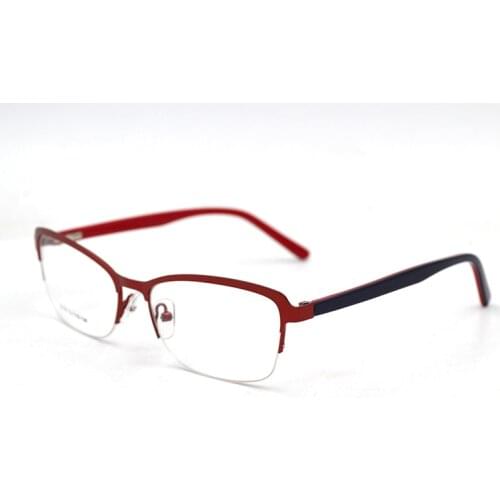 Small Semi Rim Eyeglasses Frames Men Women Glasses transparent Myopia Goggles Optical Glasses Frames Clear glass spectacles R5