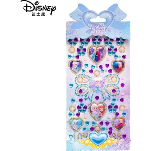 Disney Frozen Cartoon Stickers Princess Mickey Sofia Removable Sticker Girl Kids Children Teacher Reward Toys Gift