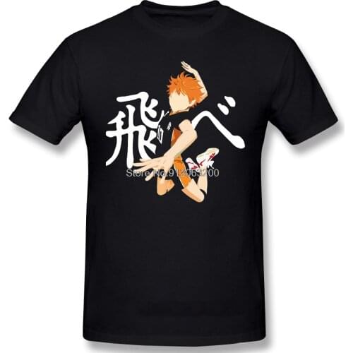 FLY HINATA Anime Clothes Design Haikyuu Volleyball Sports Anime Camiseta Men T-Shirt Cotton Tees Harajuku TShirt Streetwear