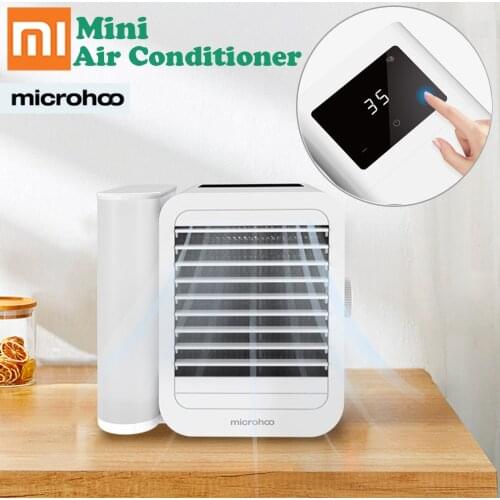 Newest Xiaomi Microhoo 3 In 1 Mini Air Conditioner Water Cooling Fan Touch Screen Timing Artic Cooler Humidifier Bladeless Fan