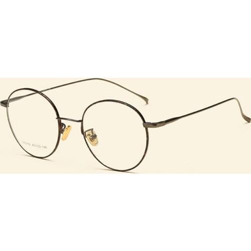 2019 New Designer Woman Glasses Optical Frames Metal Round Glasses Frame Clear lens Eyeware Black Silver Gold Eye Glass FML