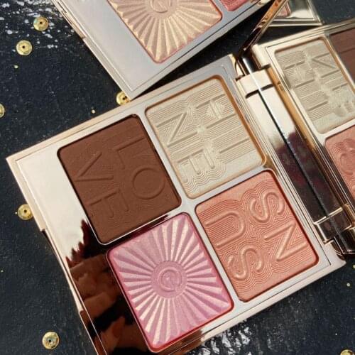 Highlighter Contour Palette 4 Colors Facial Brighten Cosmetic Women Shadow Powder Makeup Tools for Daily Life