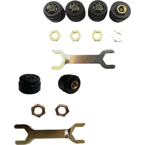 Tire Pressure Monitoring System Alarm External Sensors TPMS Real-time Display Pressure Temperature Bluetooth-compatible