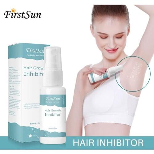 Hair Growth Inhibitor Spray Removal Cream Smooth Body Permanent Beard Bikini Intimate Legs Body Armpit Painless Stop Hair 30ml
