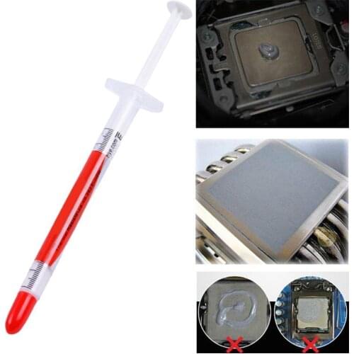 Thermal Silicone Paste Compound Syringe For PC Heat Sink Processor CPU Fan Thermal Paste Grease 1.829 W/m-k Conductive Heatsink