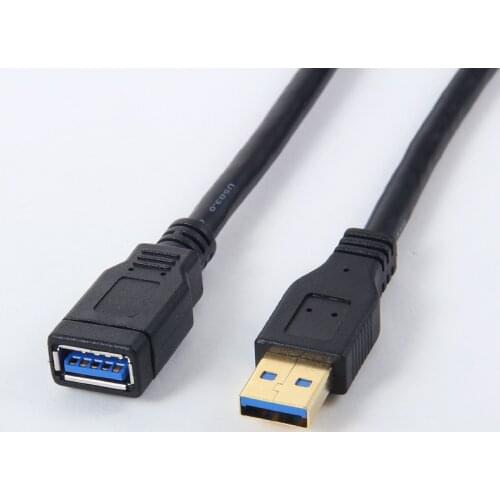 High-end USB 3.0 extension cable male to female AM-AF all-inclusive gold-plated U disk high-speed tinned copper data cable 1.0 m