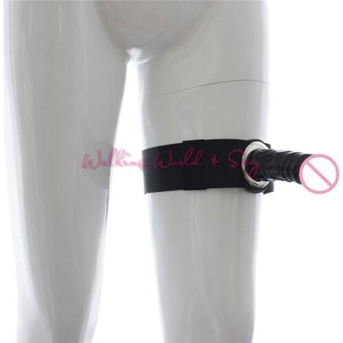 Adult Game Silicone Dildo Gag Nylon Bondage Realistic Penis Thigh Bondage Dildos Masturbation Belt Sex Toys For Couples Lesbian