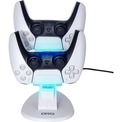 LIENG OIVO PS5 Gamepad Dock Charger PS5 Charging Handle Dual Charger For Playstation 5 Digital Edition/Ultra HD