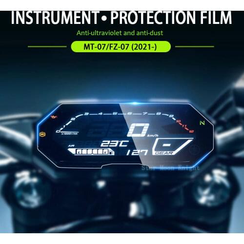 For Yamaha MT-07 FZ-07 MT07 FZ07 MT FZ 07 2021- moto Instrument film panel membrane Scratch Cluster Screen Dashboard Protector