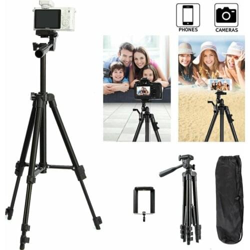 1 Selfie Mobile Phone Holder Tripod Stand Abs Aluminum Alloy Four-section Mobile Phone Live Tripod Stand Camera