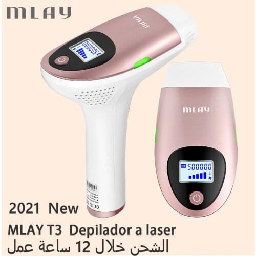 2021 NEW Mlay Laser T3 IPL Hair removal Epilator a Laser Permanent Hair Removal Machine Electric depilador a laser 500000Flashes