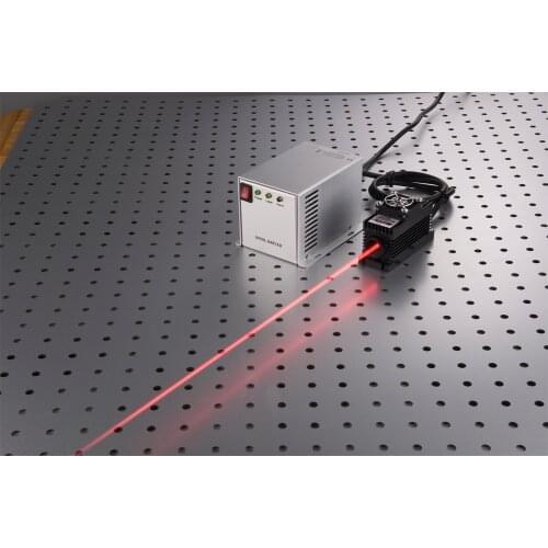 671nm 100mW Focusing Red Laser Dot Module Fat Beam +TTL Modulation 0-30KHZ with TEC Cooling Pumped power supply Professional