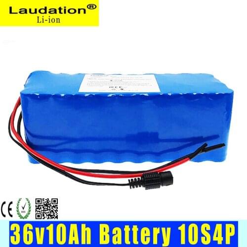36v Battery 10Ah Electric Bicycle Batteria 18650 Li-ion Battery 10S 4P 800W High Power and Capacity Motorcycle Scooter with BMS