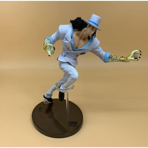 Bandai Genuine ONE PIECE Great Banquet Rob Lucci Running Action Figure Ornaments Toys Birthday Gifts