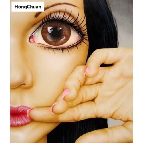 Big eyes beauty new product diamond painting diy diamondinlaid handmade 5ddiamond embroiderycross stitch kit hom decoration gift