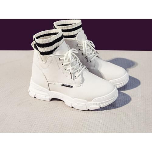 Martin Boots Womens Shoes Autumn New 2020 Winter Plus Velvet Plus Cotton Boots Women Korean Style Wild British Short Boots