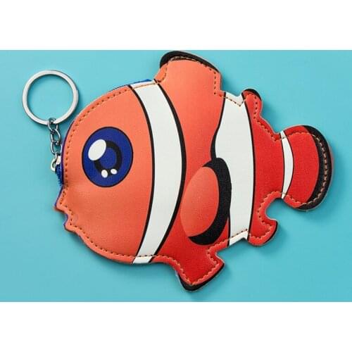 Cute Marine Organism Clownfish Keychain Charms Children 's Gifts Pendant Couple Gift Phone Charm Coin Bag Kawaii Accessories
