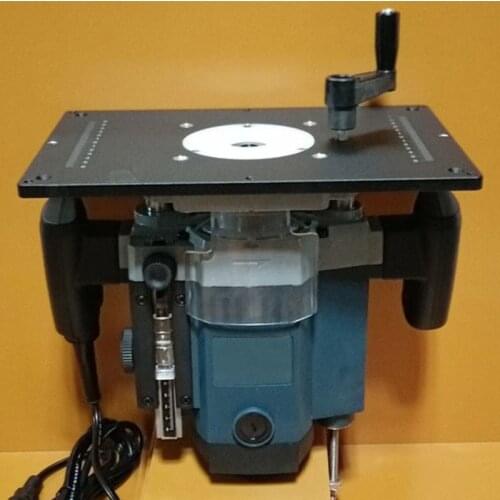 Woodworking Lift Flip Engraving Machine Electric Wood Milling Aluminum Router Table Insert Plate For Woodworking Work Bench