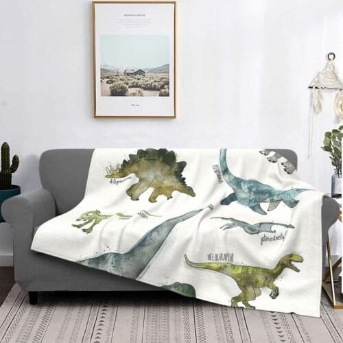 Dinosaurs Throw Blanket Bed Cover 160 Receiving Blankets For Bed Plaid On The Corner Sofa Designer Blanket Cushion Garden
