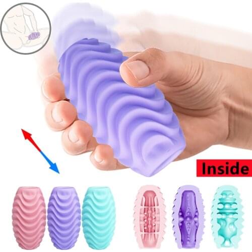 Pocket Pussy Male Masturbator Sex Toys for Men Blow Job Soft Stick Small Masturbation Cup Wholesale Double Face Usable Solo Play