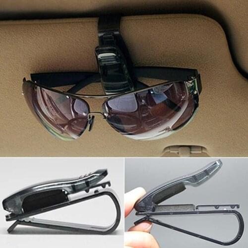 Fashion Black Auto Car Vehicle Visor Glasses Sunglasses Ticket Card Holder Clip
