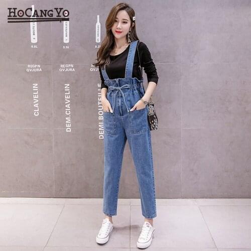 Fashion Women Bandage Jumpsuits Pants Bodycon Cotton Denim Overalls for Women Straps Rompers Casual Streetwear Jumpsuit Rompers