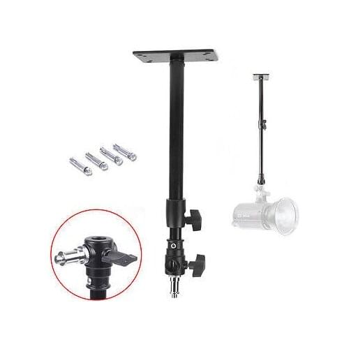 Meking 25cmc/55cm/100cm Studio Wall Ceiling Mount Stand Overhead with 1/4" Thread for photography video camera wall mount
