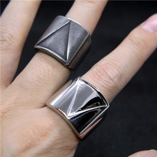 2020 Newest Fashion Polishing Fashion Mens Ring 316L Stainless Steel Men Cool Ring