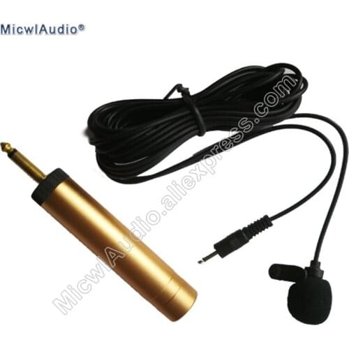 Uni-Directional Mini Tie-Clip Microphone Instrument Musical MIC Classic Cardioid 3.5mm to 6.5mm Plug