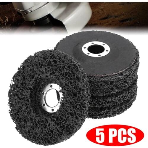 5Pcs Poly Strip Disc For Angle Grinder Abrasive Wheel Clean Remove Rust Paint Car Grinding Disc 115x22mm