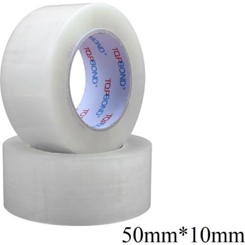 Professional Noiseless Tape 50mm*10mm Silent Packing Tape 50m Courier Transparent Sealing Tape Environmental Protection Tapes