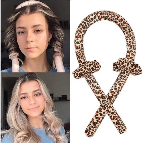Hair Curling Rod Multifunctional Heatless Sponge Stylish Headband Curler for Homeuse