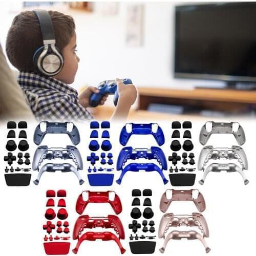 For PlayStation 5 Protective Case Game Controller Handle Housing Shell For Sony PS5 Gamepad Full Set Skin Cover Replacement